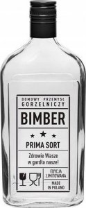 Browin Szklana butelka z napisem Bimber Prima Sort 0,5 l 1