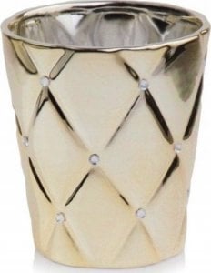 Polnix Doniczka glamour ceramiczna złota z cyrkoniami 15 cm 1