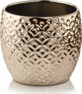Polnix Doniczka ceramiczna złota glamour kula 13 cm 1