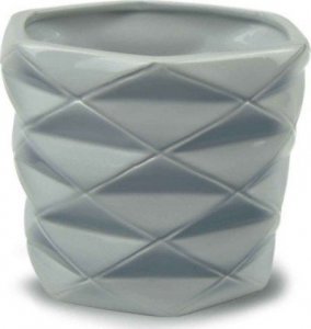 Polnix Doniczka dekoracyjna szara ceramiczna 15 cm 1