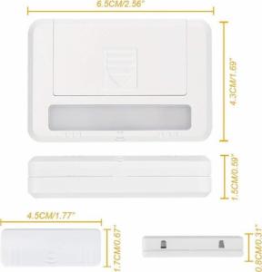 Techly Techly Lampka LED 0.5W do Szafki Szuflady Włącznik Magnetyczny 2x 8