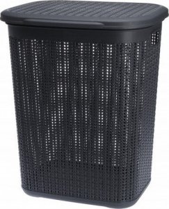 Kosz na pranie Domex Kosz na pranie antracyt pojemnik plastikowy 60 l 1
