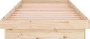 vidaXL vidaXL Rama łóżka, lite drewno, 90 x 200 cm 5