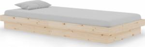 vidaXL vidaXL Rama łóżka, lite drewno, 90x190 cm, pojedyncza 2