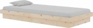 vidaXL vidaXL Rama łóżka, lite drewno, 90x190 cm, pojedyncza 3