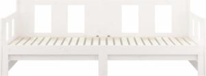 vidaXL vidaXL Łóżko rozsuwane, białe, lite drewno sosnowe, 2x(90x190) cm 7