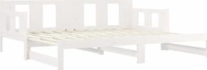 vidaXL vidaXL Łóżko rozsuwane, białe, lite drewno sosnowe, 2x(90x190) cm 9