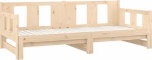 vidaXL vidaXL Łóżko rozsuwane, lite drewno sosnowe, 2x(90x200) cm 7