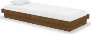 vidaXL vidaXL Rama łóżka, miodowy brąz, lite drewno, 75x190 cm, pojedyncza 2