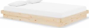 vidaXL vidaXL Rama łóżka, lite drewno, 140x190 cm, podwójna 2