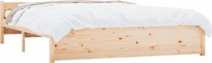 vidaXL Rama łóżka, lite drewno sosnowe, 150x200 cm, King Size 3