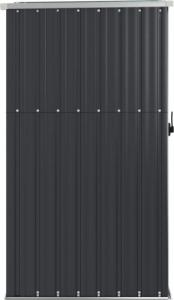 vidaXL vidaXL Szopa ogrodowa, antracytowa, 88x89x161 cm, stal galwanizowana 4
