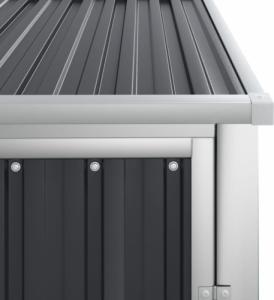 vidaXL vidaXL Szopa ogrodowa, antracytowa, 88x89x161 cm, stal galwanizowana 6