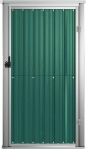 vidaXL vidaXL Szopa ogrodowa, zielona, 88x89x161 cm, stal galwanizowana 3
