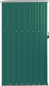 vidaXL vidaXL Szopa ogrodowa, zielona, 88x89x161 cm, stal galwanizowana 4