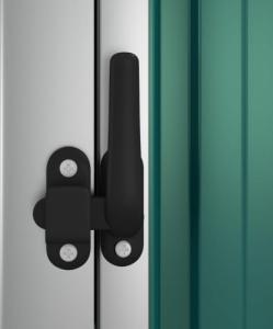 vidaXL vidaXL Szopa ogrodowa, zielona, 88x89x161 cm, stal galwanizowana 7