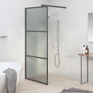vidaXL vidaXL Ścianka prysznicowa, 80x195 cm, przyciemniane szkło ESG, czarna 1