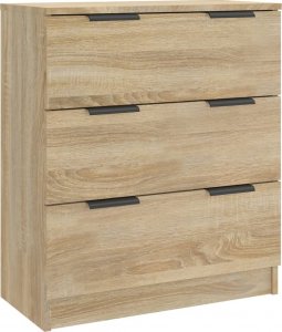 vidaXL 3-częściowa komoda, kolor dąb sonoma 3
