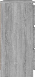 vidaXL vidaXL Komoda, szary dąb sonoma, 60x35x76 cm, materiał drewnopochodny 4