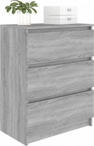 vidaXL vidaXL Komoda, szary dąb sonoma, 60x35x76 cm, materiał drewnopochodny 7