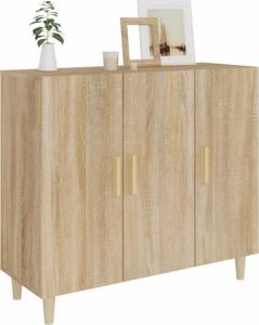 vidaXL Komoda, dąb sonoma, 90x34x80 cm 7