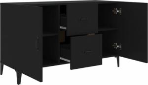 vidaXL Komoda, czarna, 100x36x60 cm 6