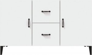 vidaXL vidaXL Komoda, biała, 100x36x60 cm, materiał drewnopochodny 5