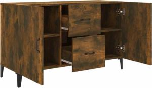 vidaXL Komoda, przydymiony dąb, 100x36x60 cm 7