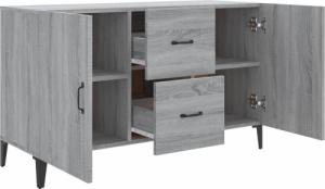 vidaXL vidaXL Komoda, szary dąb sonoma, 100x36x60 cm 7