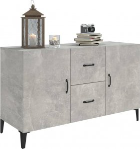 vidaXL vidaXL Komoda, szarość betonu, 100x36x60 cm, materiał drewnopochodny 4