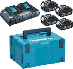 Makita Zestaw zasilający 18V MAKPAC (4*BL1850+DC18RD) 1