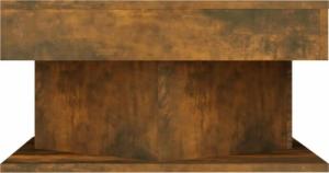 vidaXL vidaXL Stolik kawowy, przydymiony dąb, 57x57x30 cm 4