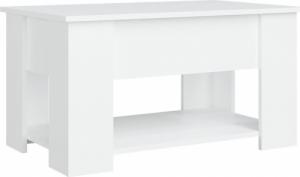 vidaXL vidaXL Stolik kawowy, biały, 79x49x41 cm, materiał drewnopochodny 5