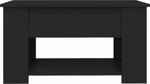 vidaXL vidaXL Stolik kawowy, czarny, 79x49x41 cm, materiał drewnopochodny 6