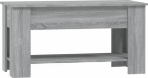 vidaXL vidaXL Stolik kawowy, szary dąb sonoma, 101x49x52 cm 3