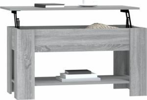 vidaXL vidaXL Stolik kawowy, szary dąb sonoma, 101x49x52 cm 6