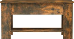 vidaXL vidaXL Stolik kawowy, przydymiony dąb, 101x49x52 cm 4