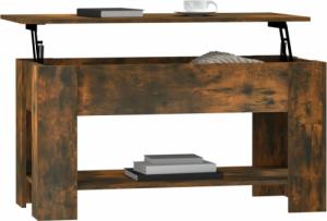 vidaXL vidaXL Stolik kawowy, przydymiony dąb, 101x49x52 cm 7