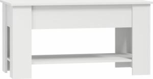 vidaXL vidaXL Stolik kawowy, biały, 101x49x52 cm, materiał drewnopochodny 3