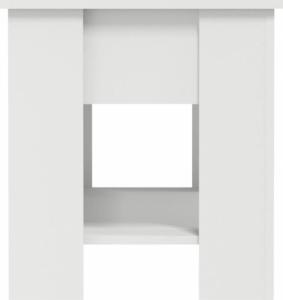 vidaXL vidaXL Stolik kawowy, biały, 101x49x52 cm, materiał drewnopochodny 5