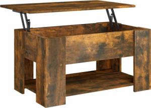 vidaXL vidaXL Stolik kawowy, przydymiony dąb, 79x49x41 cm 2