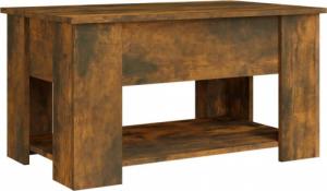 vidaXL vidaXL Stolik kawowy, przydymiony dąb, 79x49x41 cm 5