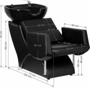 Gabbiano GABBIANO MYJNIA FRYZJERSKA SANTIAGO CZARNA 8