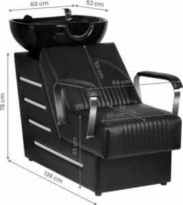 Gabbiano GABBIANO MYJNIA FRYZJERSKA ORLEAN CZARNA 9