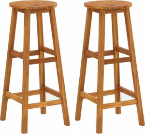 vidaXL vidaXL 3-cz. zestaw ogrodowych mebli barowych, lite drewno akacjowe 6