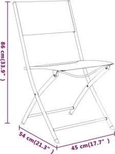 vidaXL 9-częściowy zestaw mebli ogrodowych, szaro-czarny 8