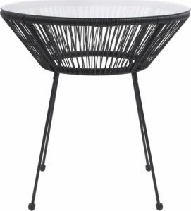 vidaXL vidaXL 3-częściowy zestaw mebli ogrodowych, czarny 5