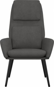 vidaXL vidaXL Fotel, ciemnoszary, obity tkaniną 3