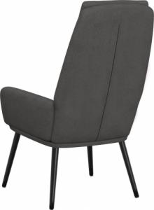 vidaXL vidaXL Fotel, ciemnoszary, obity tkaniną 5