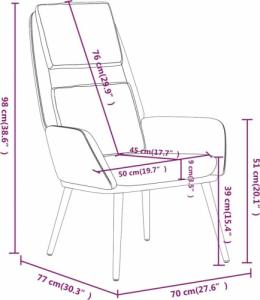 vidaXL vidaXL Fotel, ciemnoszary, obity tkaniną 8